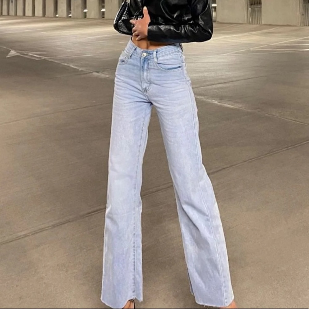 Princess Polly Cece Hammer Wide Leg Jeans